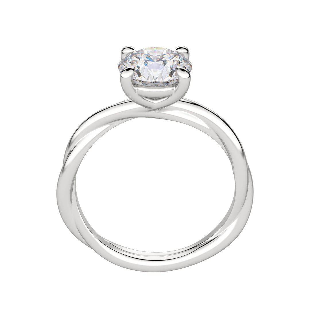 AYLA ROUND CUT MOISSANITE ENGAGEMENT RING