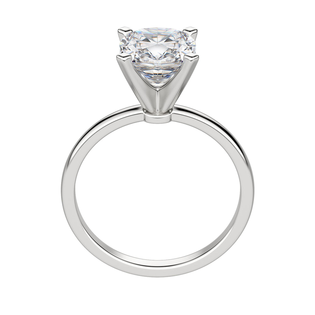 BARE CUSHION CUT MOISSANITE ENGAGEMENT RING