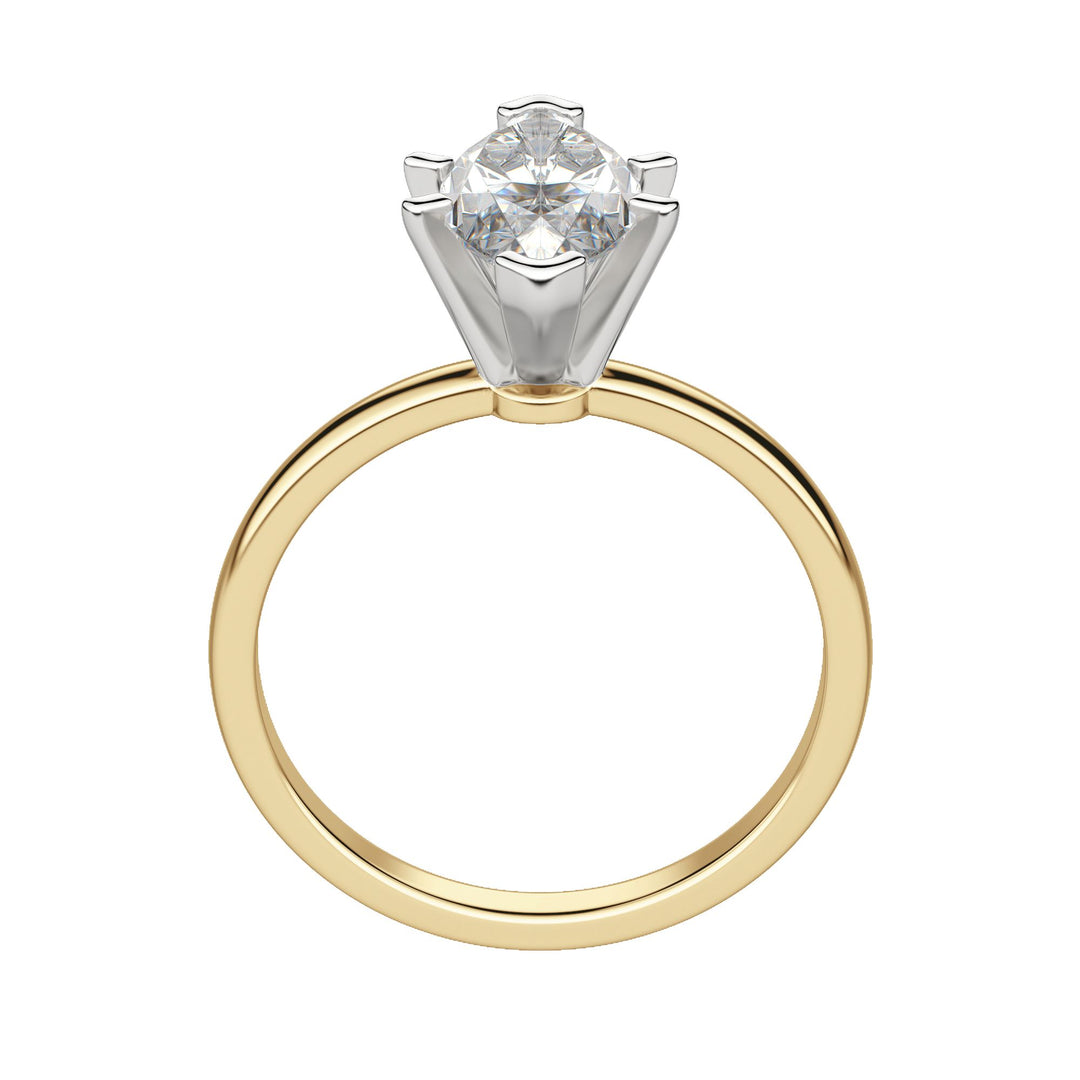 BARE MARQUISE CUT MOISSANITE ENGAGEMENT RING