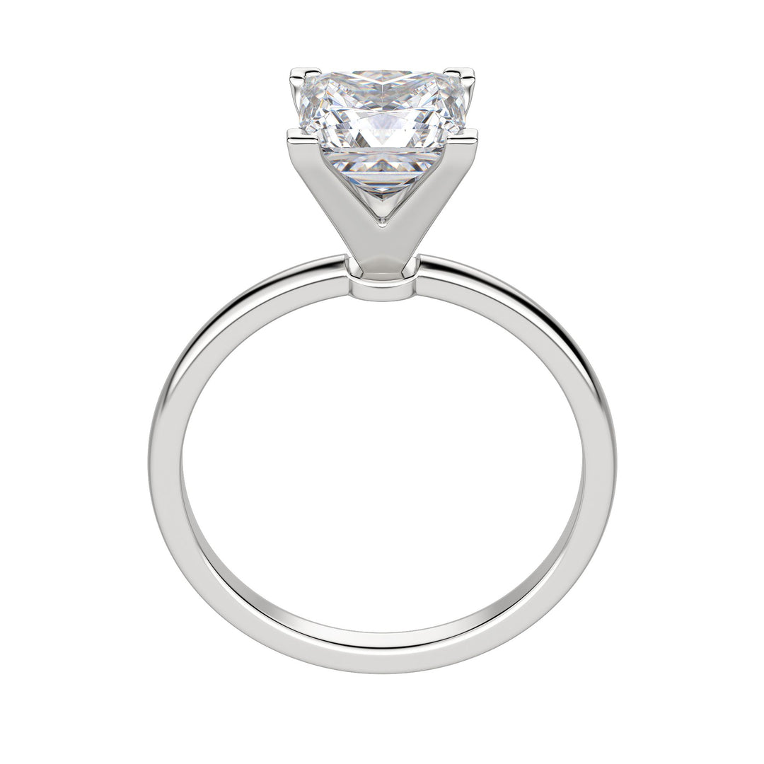 BARE PRINCESS CUT MOISSANITE ENGAGEMENT RING