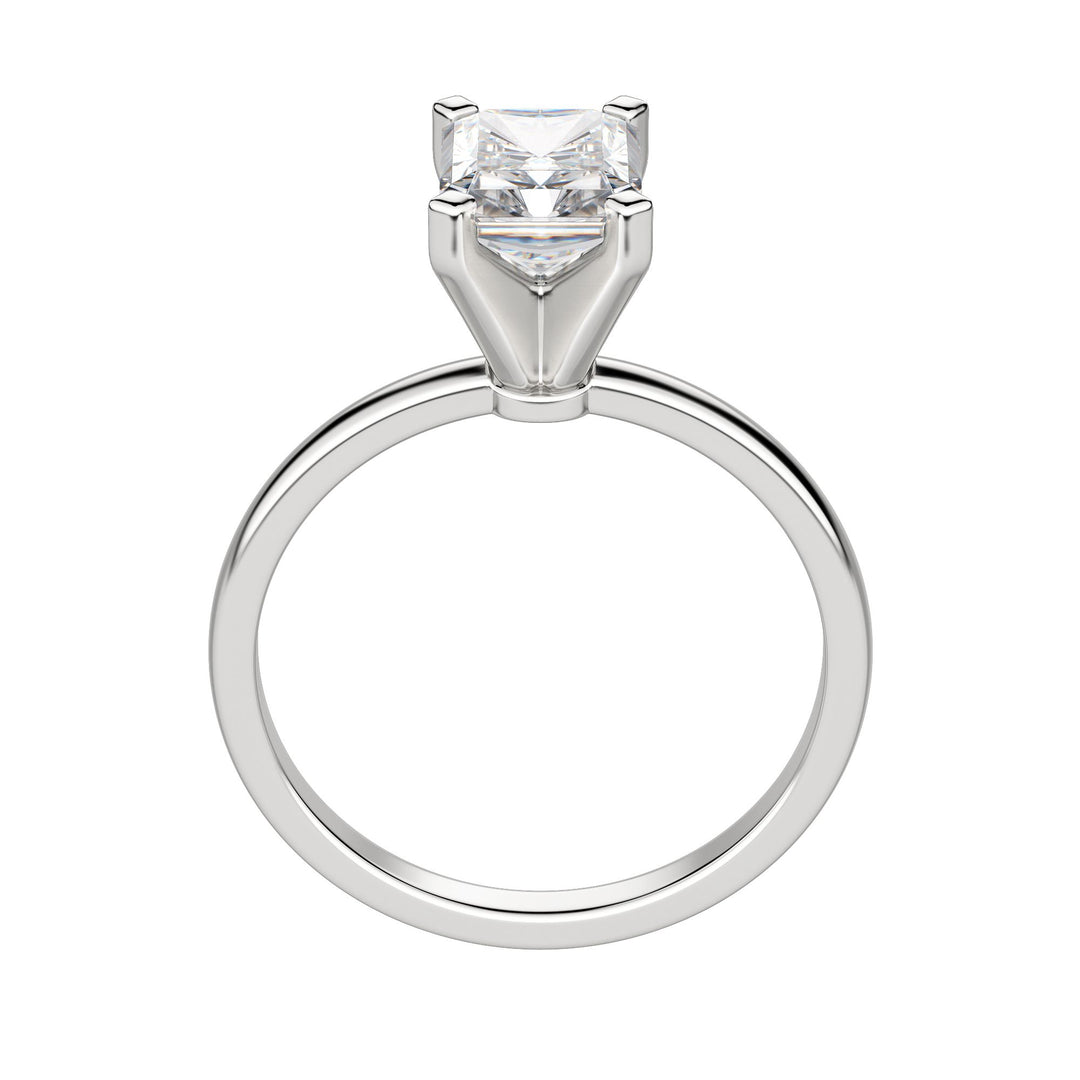 BARE RADIANT CUT MOISSANITE ENGAGEMENT RING