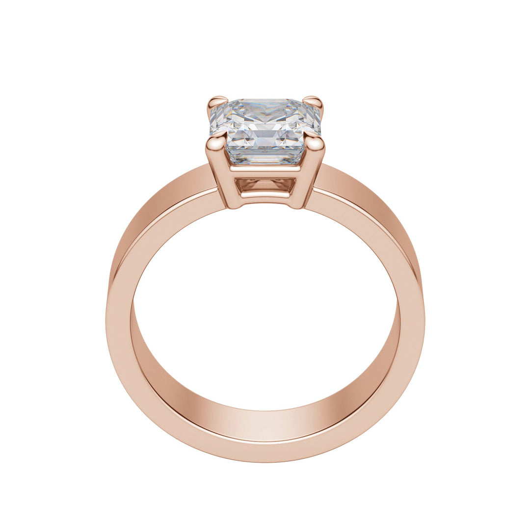 EAVE BOLD ASSCHER CUT MOISSANITE ENGAGEMENT RING