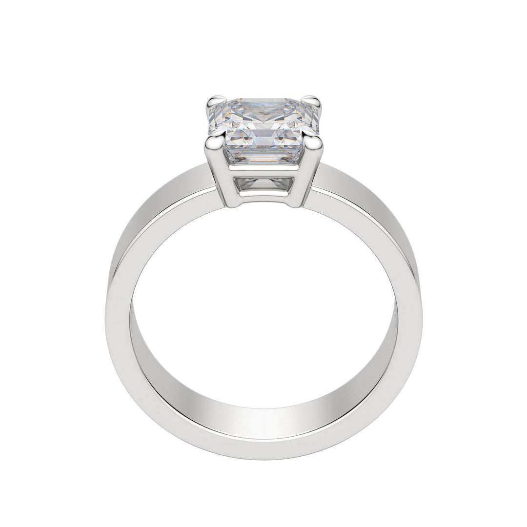 EAVE BOLD ASSCHER CUT MOISSANITE ENGAGEMENT RING