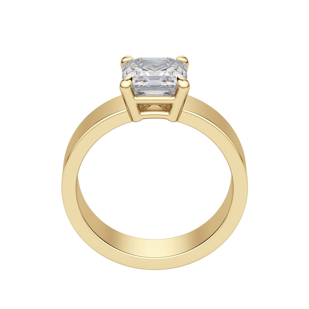 EAVE BOLD ASSCHER CUT MOISSANITE ENGAGEMENT RING