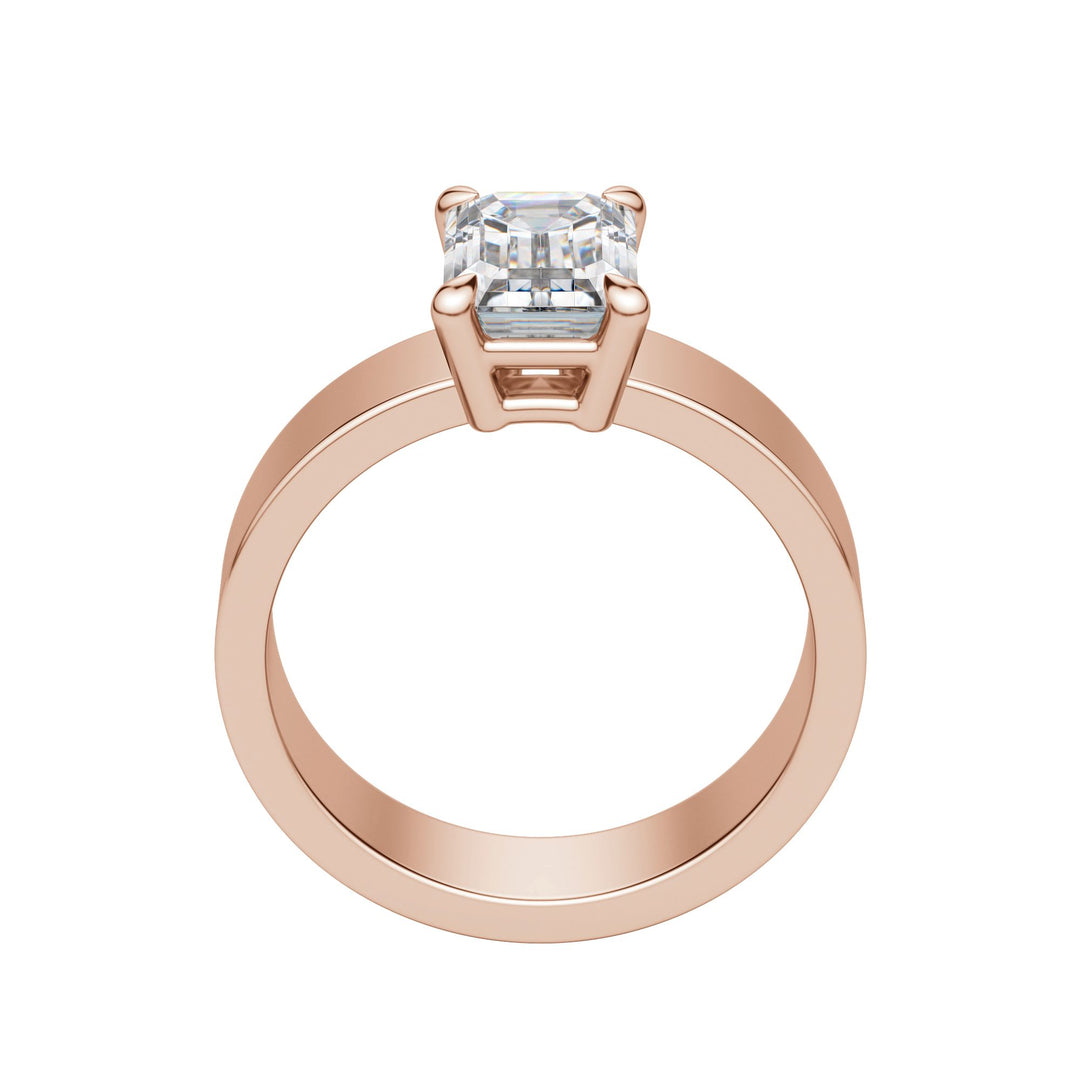 EAVE BOLD EMERALD CUT MOISSANITE ENGAGEMENT RING