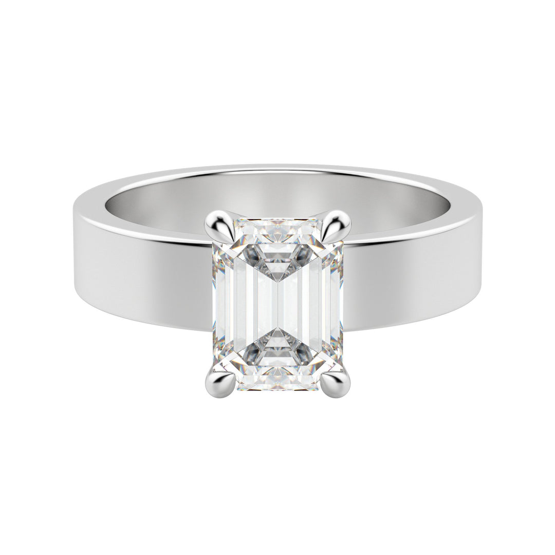 EAVE BOLD EMERALD CUT MOISSANITE ENGAGEMENT RING