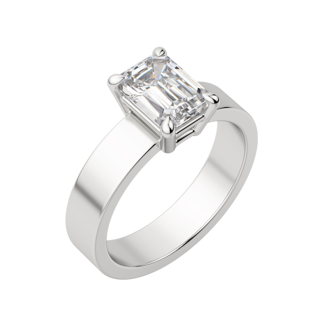 EAVE BOLD EMERALD CUT MOISSANITE ENGAGEMENT RING