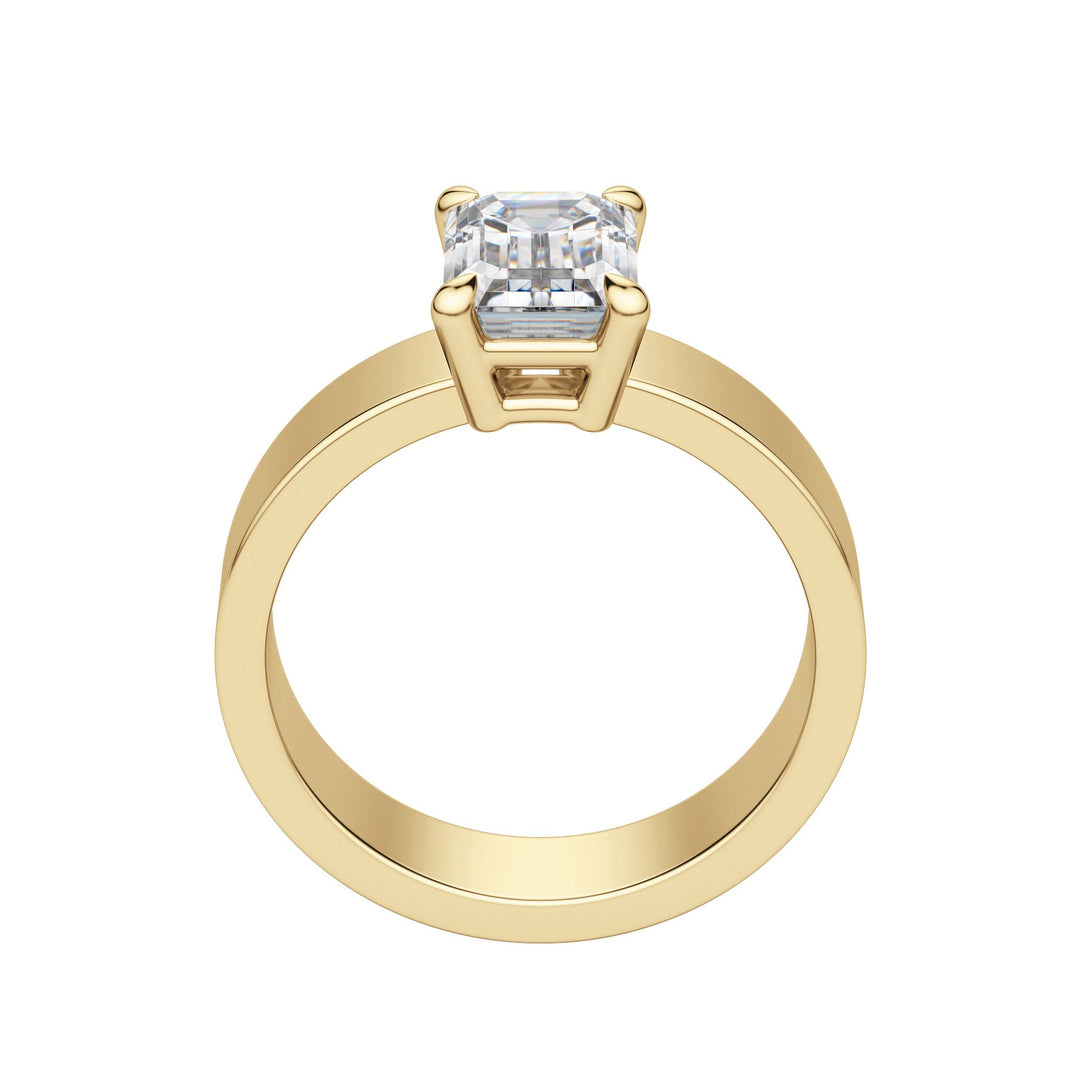 EAVE BOLD EMERALD CUT MOISSANITE ENGAGEMENT RING