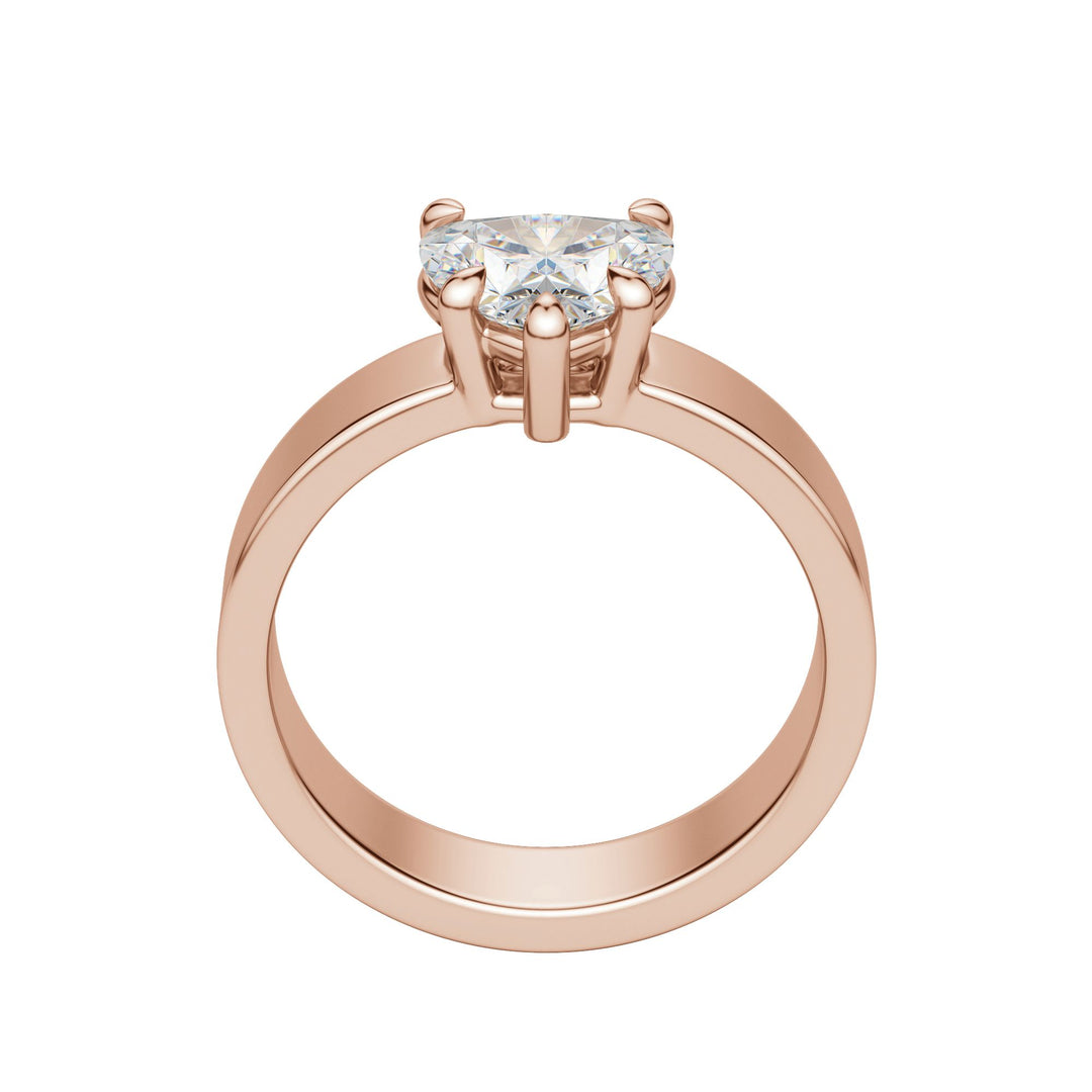 EAVE BOLD HEART CUT MOISSANITE ENGAGEMENT RING