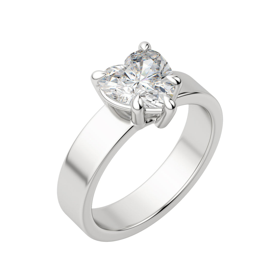 EAVE BOLD HEART CUT MOISSANITE ENGAGEMENT RING