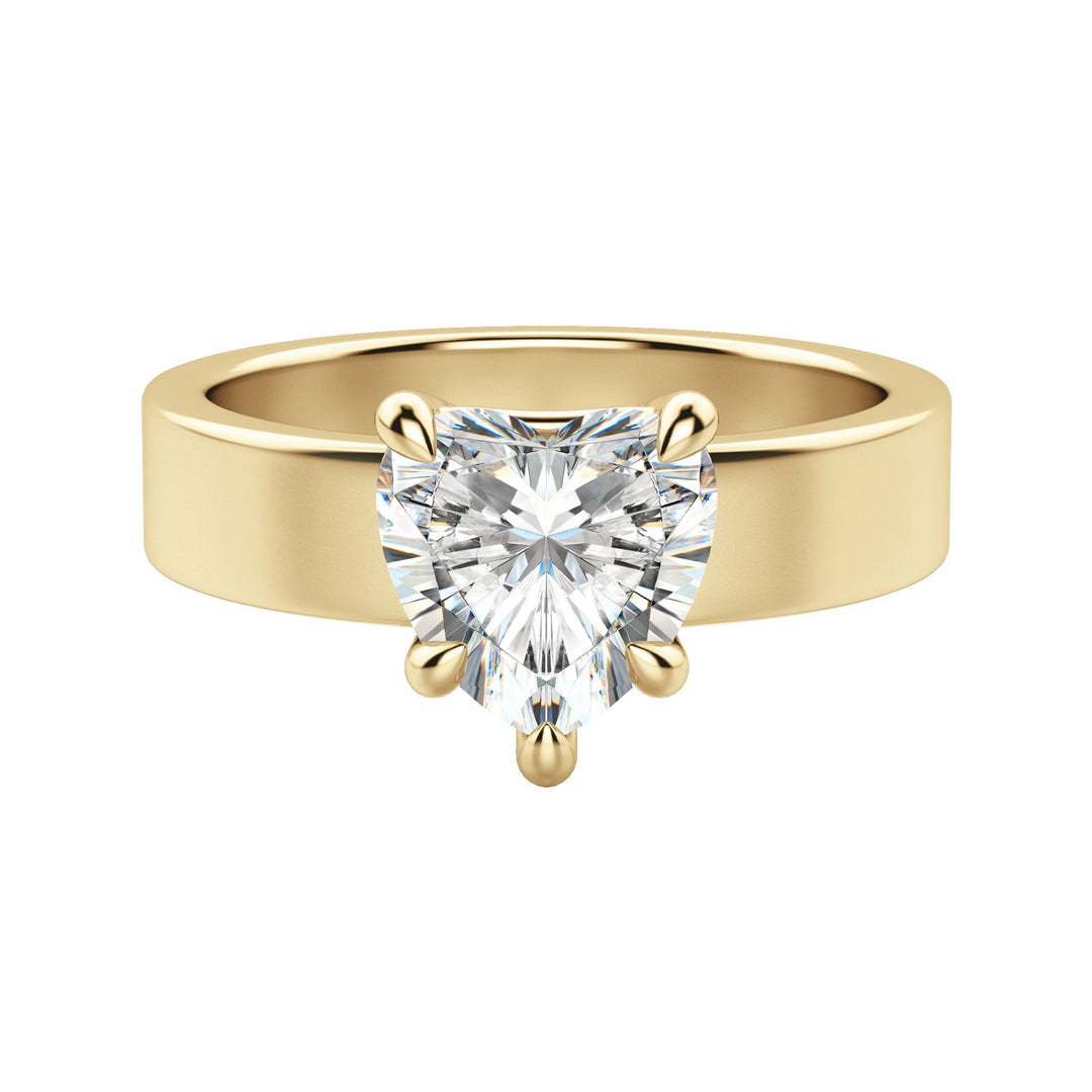 EAVE BOLD HEART CUT MOISSANITE ENGAGEMENT RING