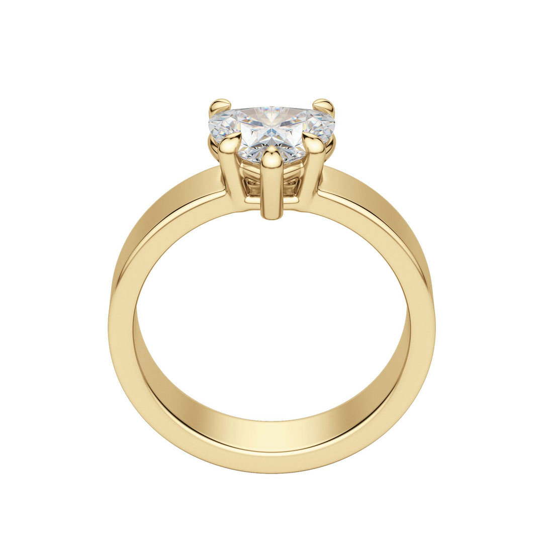 EAVE BOLD HEART CUT MOISSANITE ENGAGEMENT RING