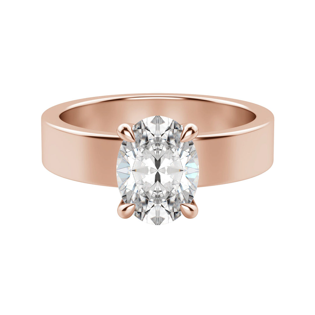 EAVE BOLD OVAL CUT MOISSANITE ENGAGEMENT RING