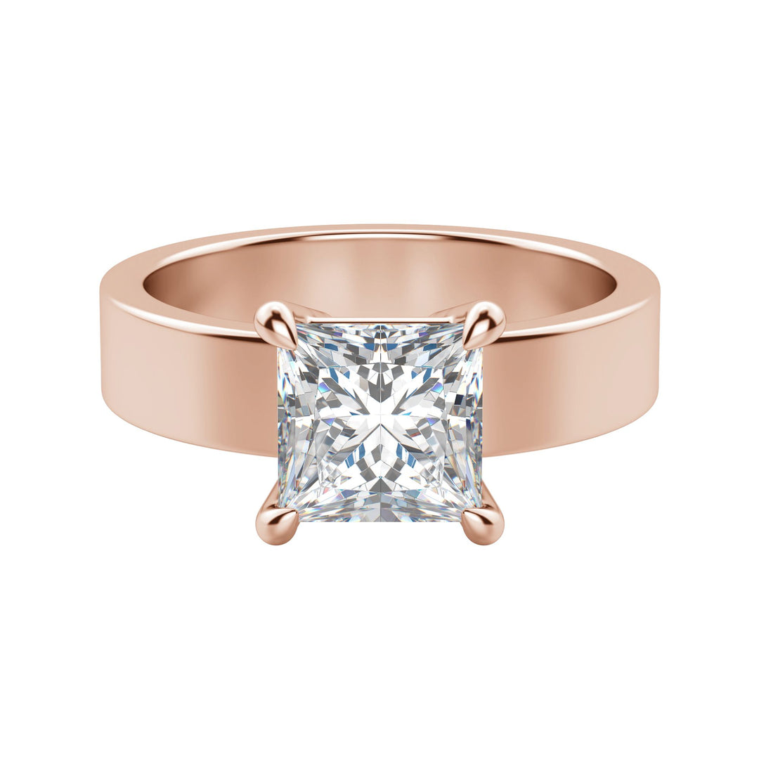 EAVE BOLD PRINCESS CUT MOISSANITE ENGAGEMENT RING