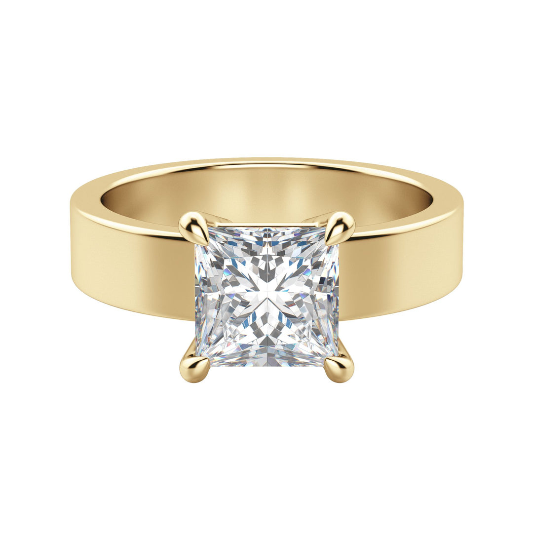 EAVE BOLD PRINCESS CUT MOISSANITE ENGAGEMENT RING