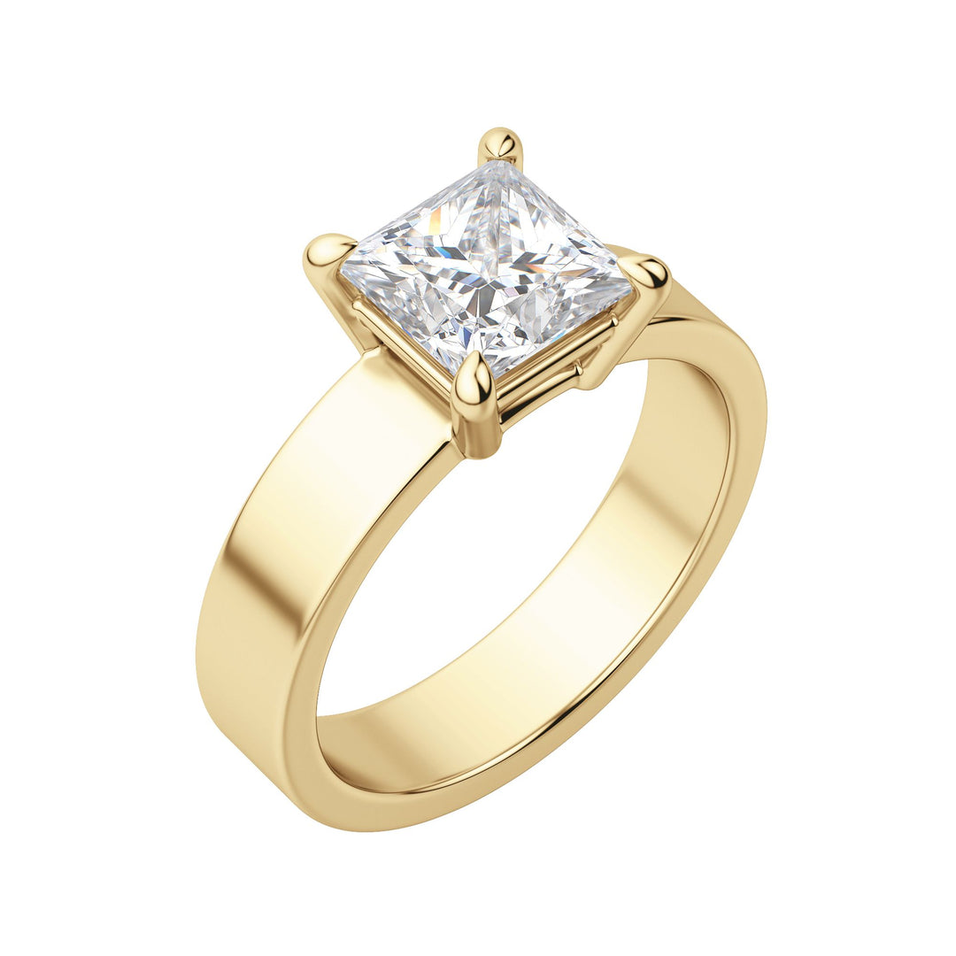 EAVE BOLD PRINCESS CUT MOISSANITE ENGAGEMENT RING