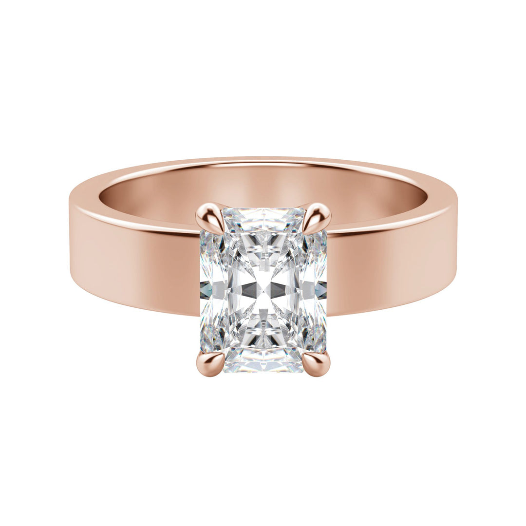 EAVE BOLD RADIANT CUT MOISSANITE ENGAGEMENT RING