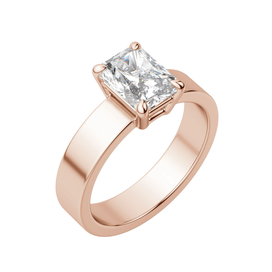 EAVE BOLD RADIANT CUT MOISSANITE ENGAGEMENT RING