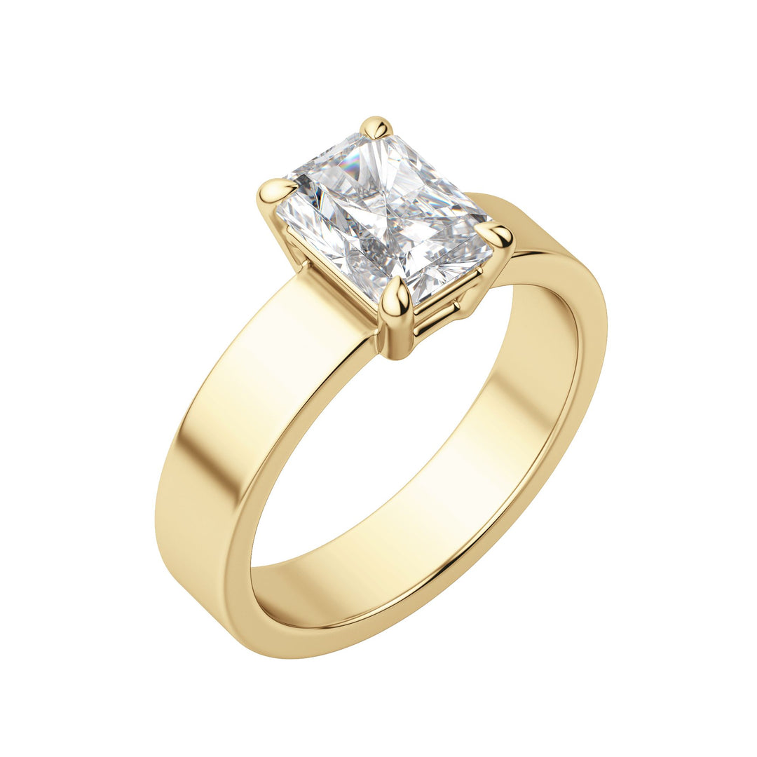 EAVE BOLD RADIANT CUT MOISSANITE ENGAGEMENT RING