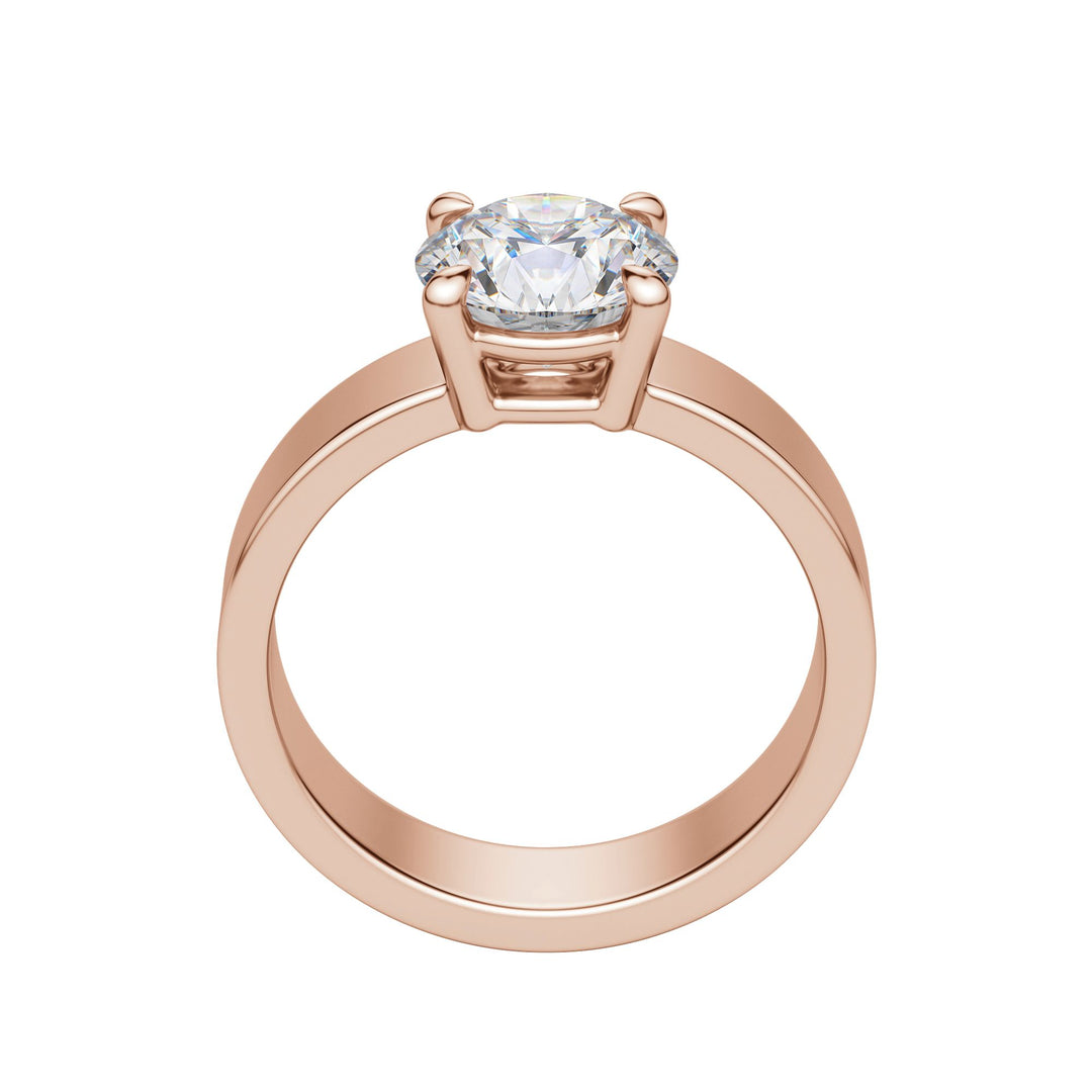 EAVE BOLD ROUND CUT MOISSANITE ENGAGEMENT RING