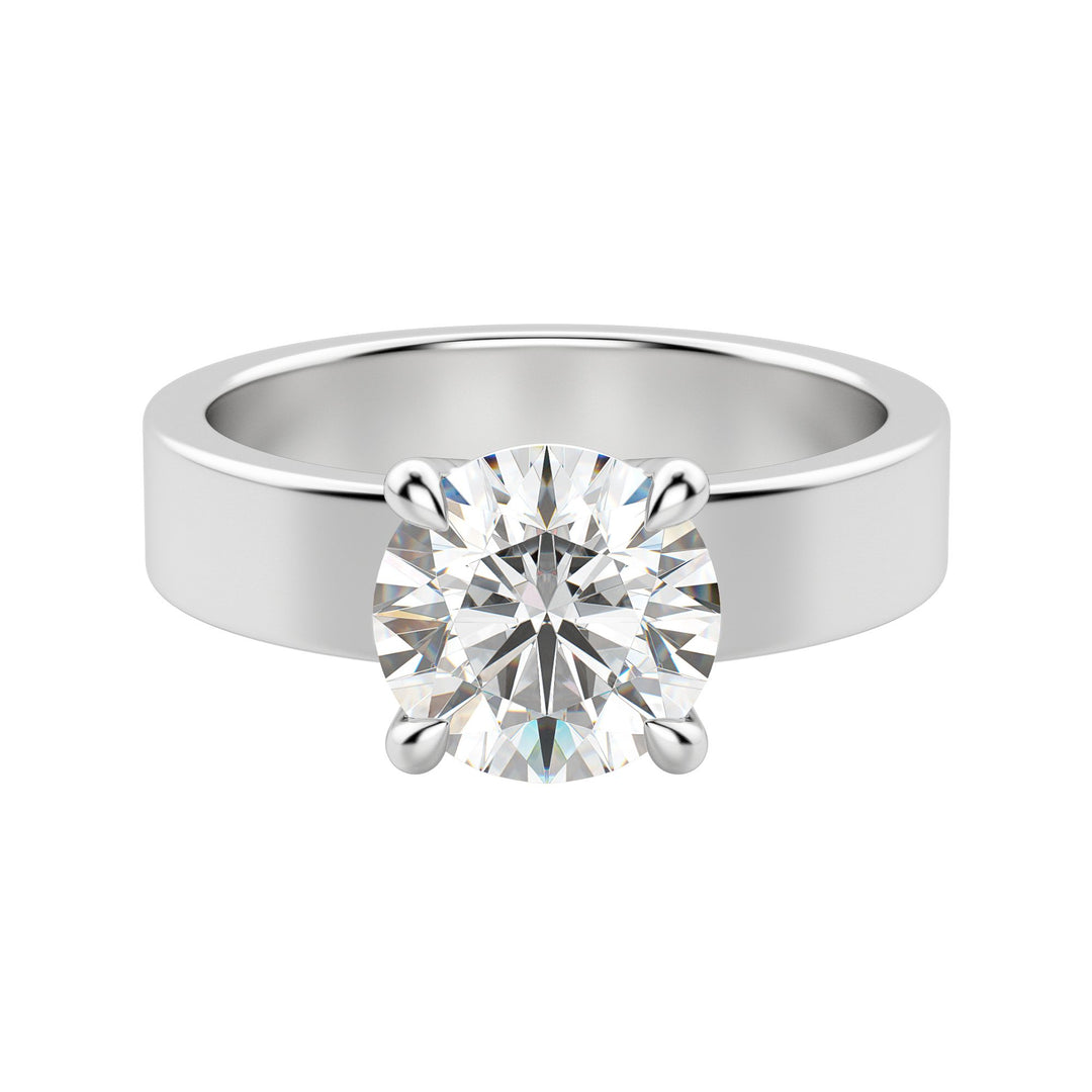 EAVE BOLD ROUND CUT MOISSANITE ENGAGEMENT RING