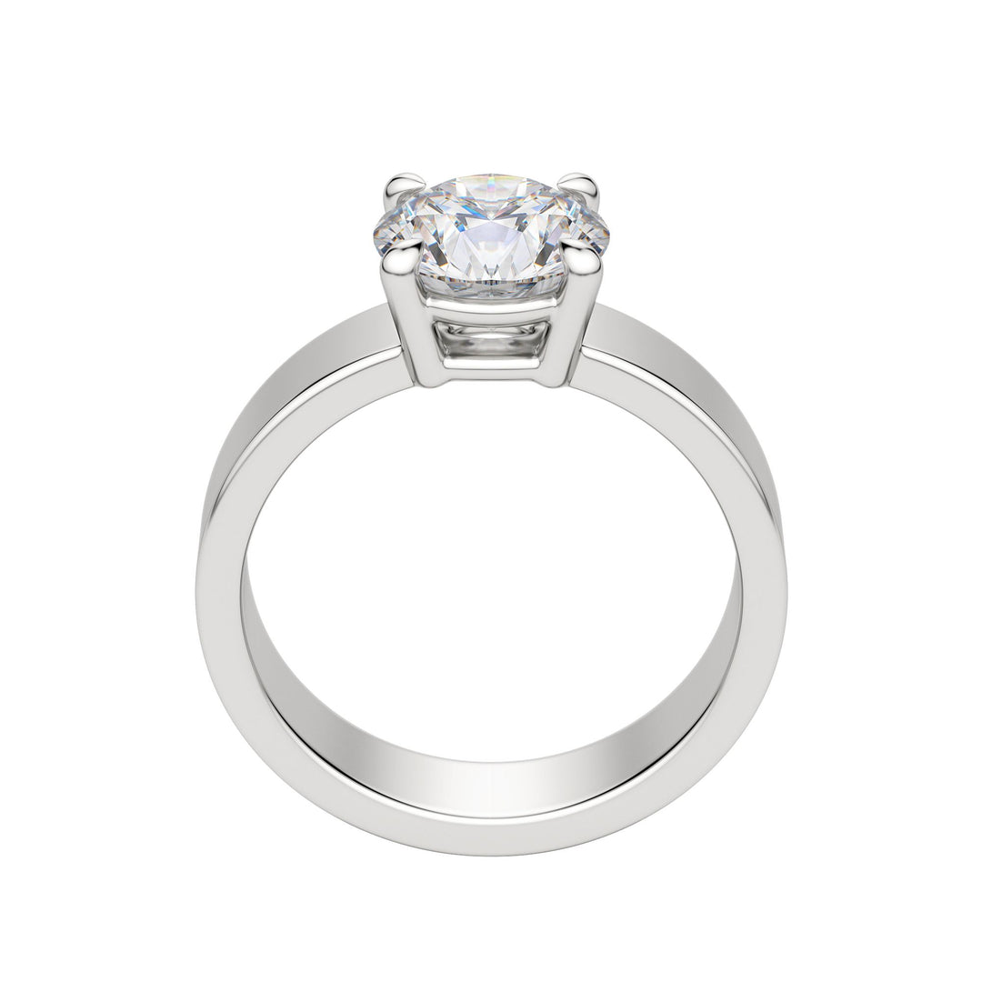 EAVE BOLD ROUND CUT MOISSANITE ENGAGEMENT RING