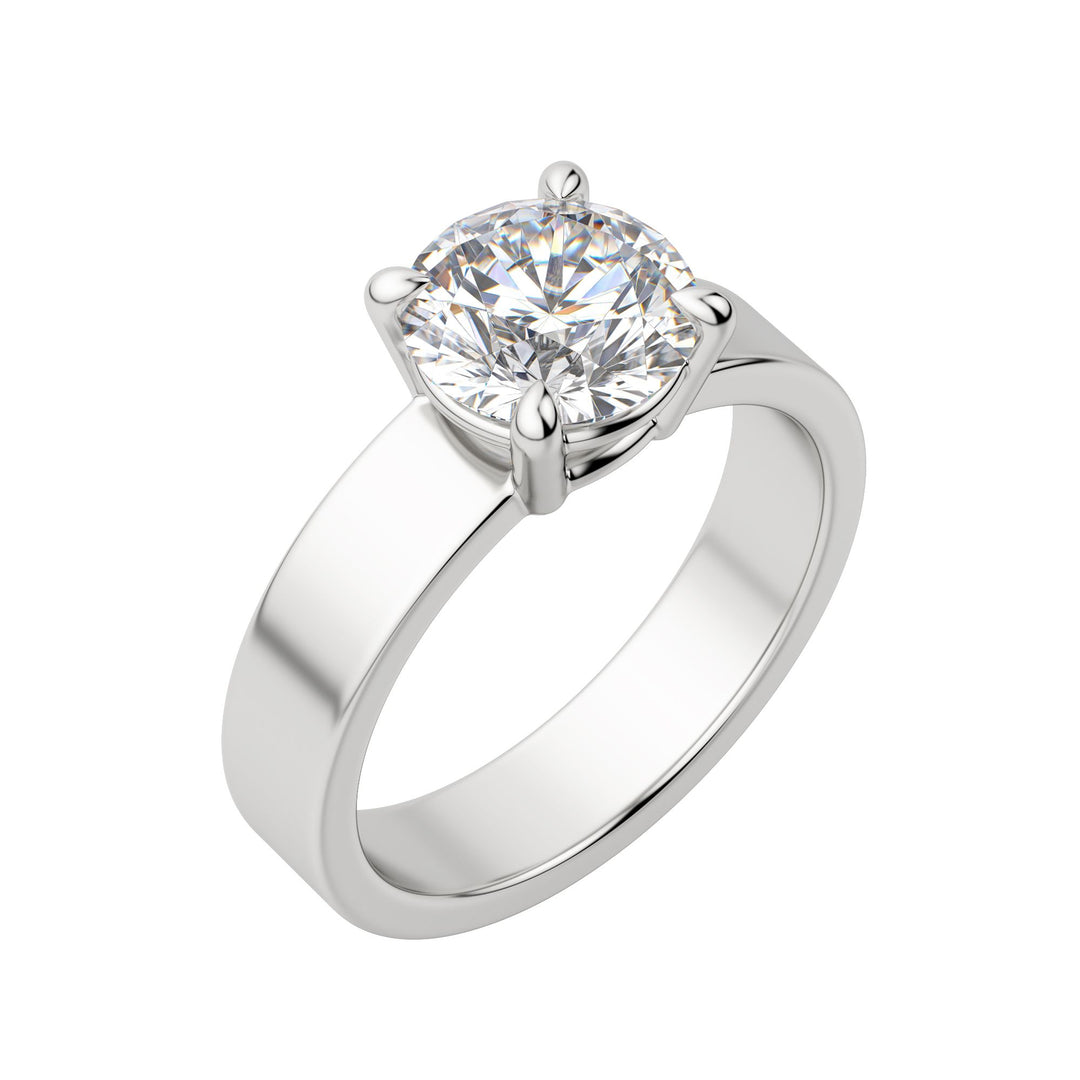 EAVE BOLD ROUND CUT MOISSANITE ENGAGEMENT RING