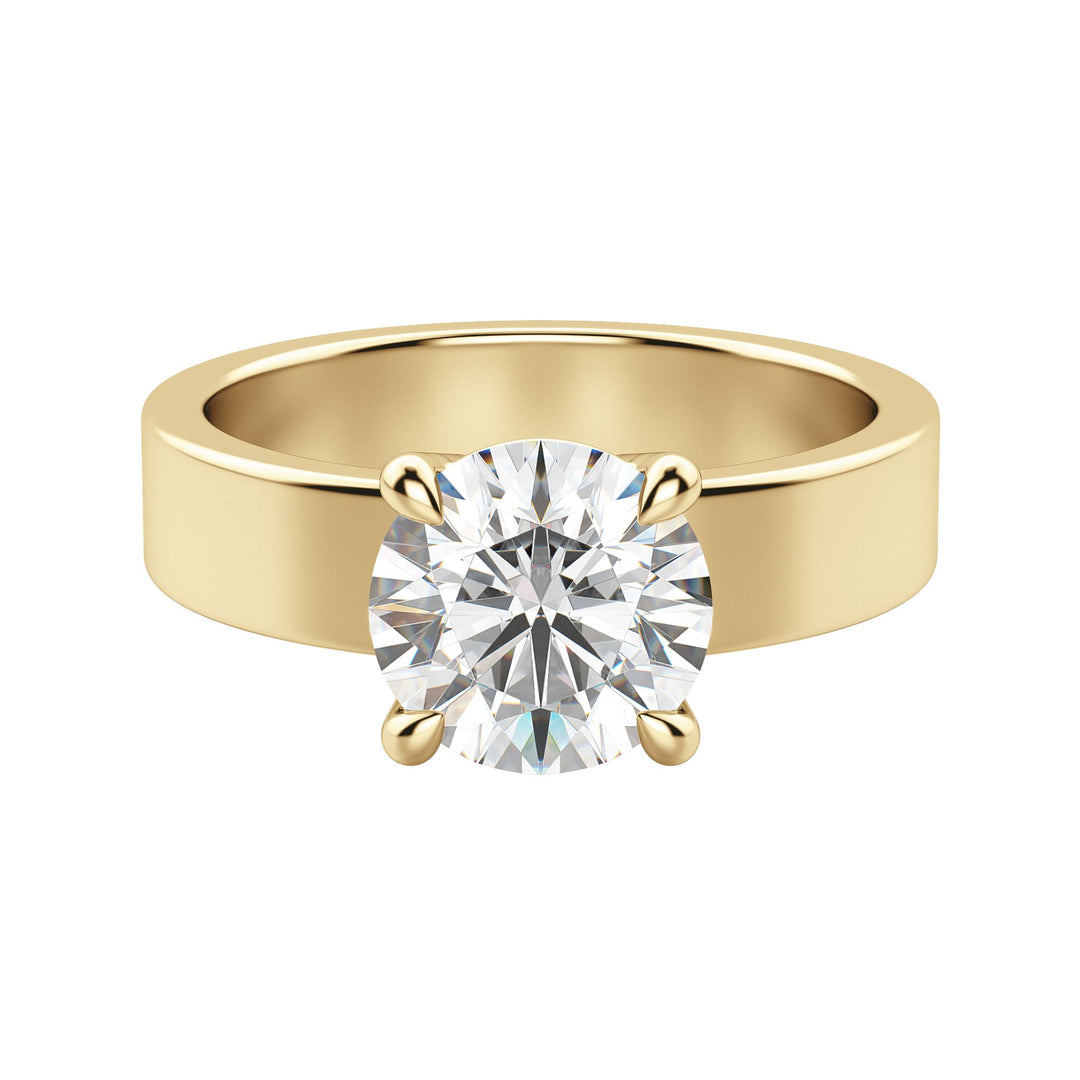 EAVE BOLD ROUND CUT MOISSANITE ENGAGEMENT RING