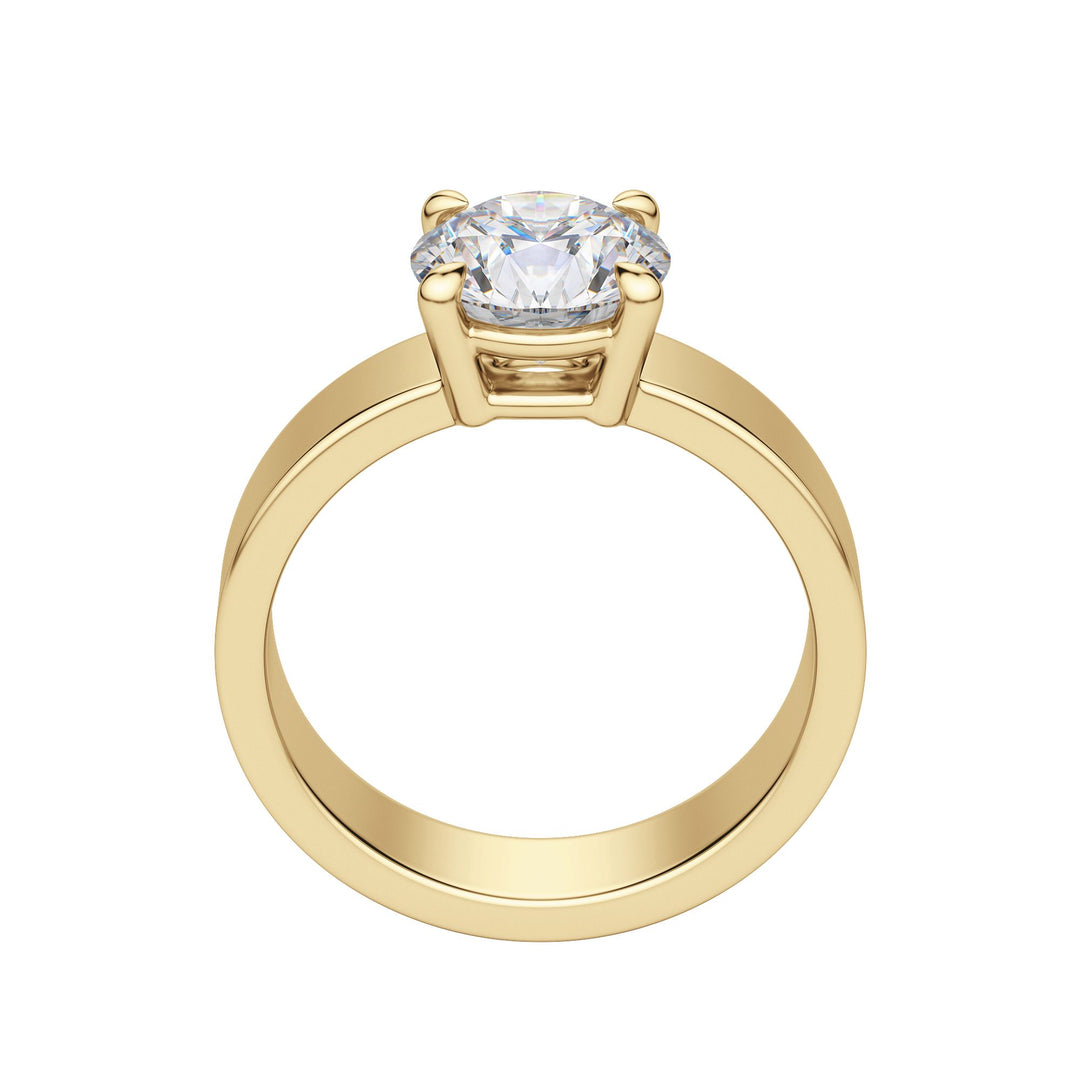 EAVE BOLD ROUND CUT MOISSANITE ENGAGEMENT RING