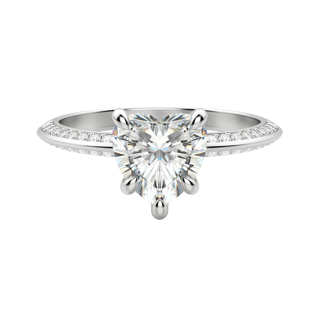 EVIA HEART CUT MOISSANITE ENGAGEMENT RING