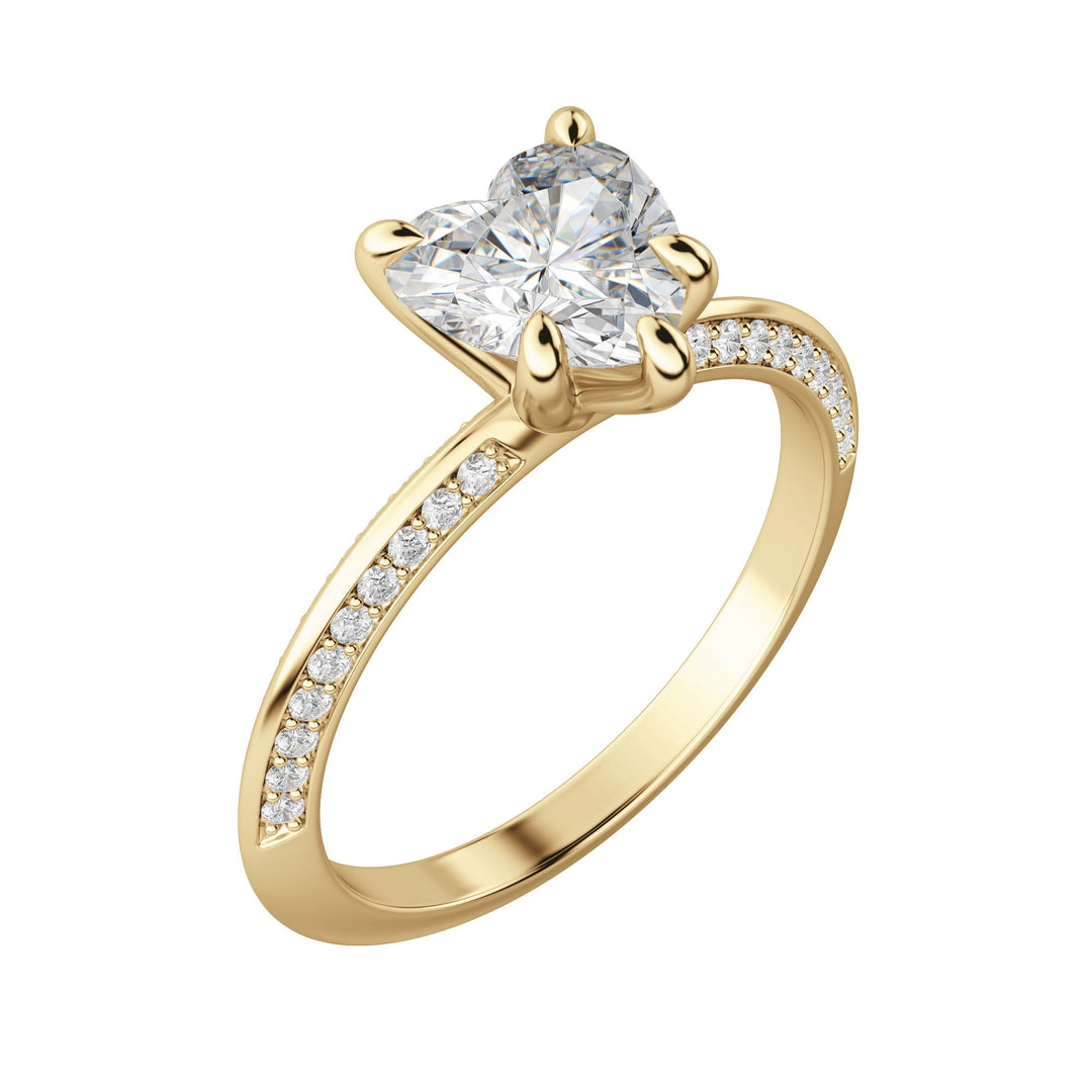 EVIA HEART CUT MOISSANITE ENGAGEMENT RING