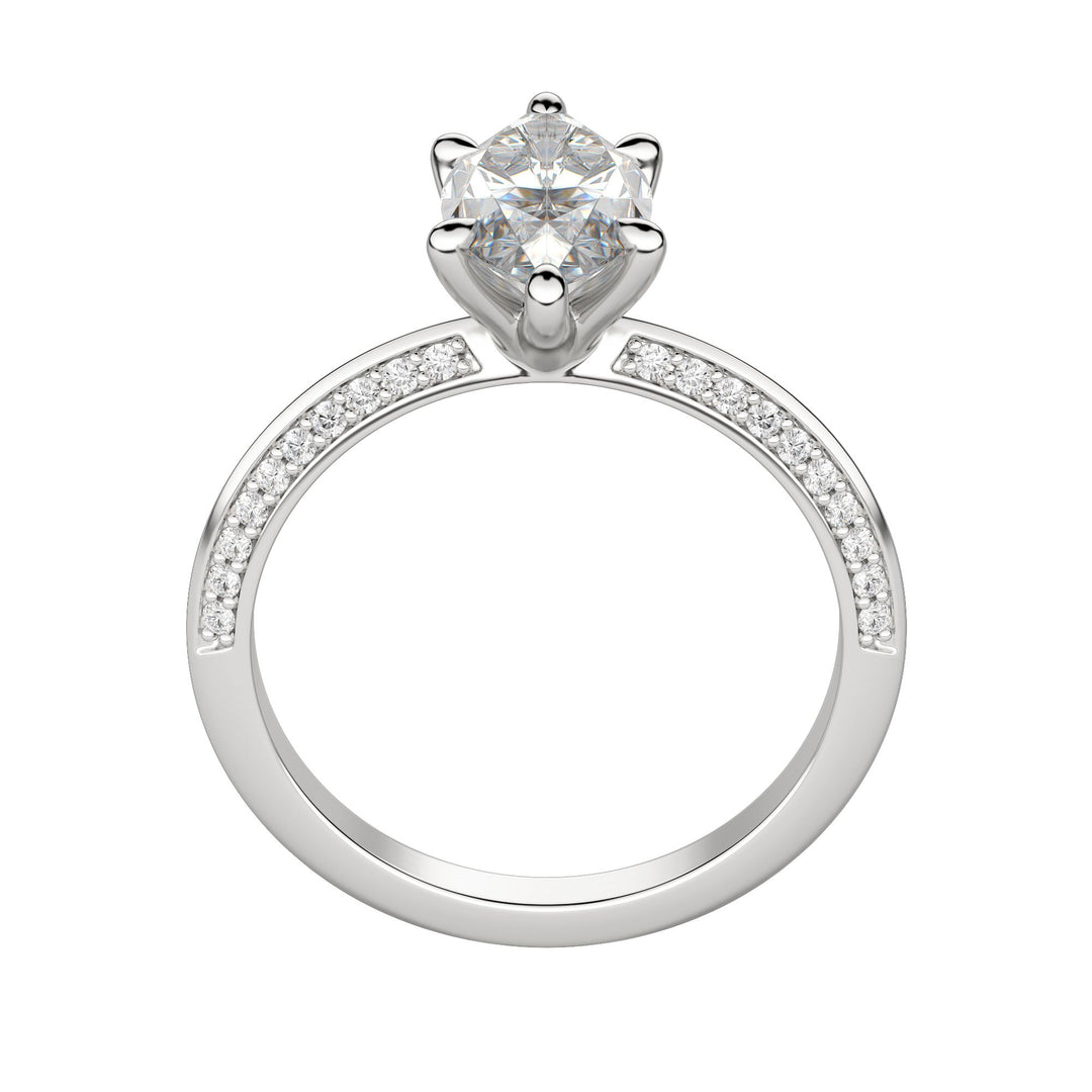 EVIA MARQUISE CUT MOISSANITE ENGAGEMENT RING