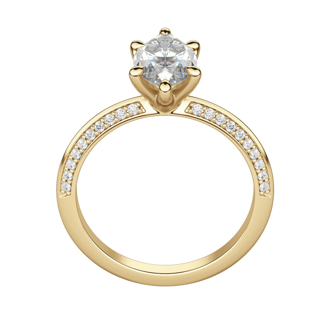 EVIA MARQUISE CUT MOISSANITE ENGAGEMENT RING