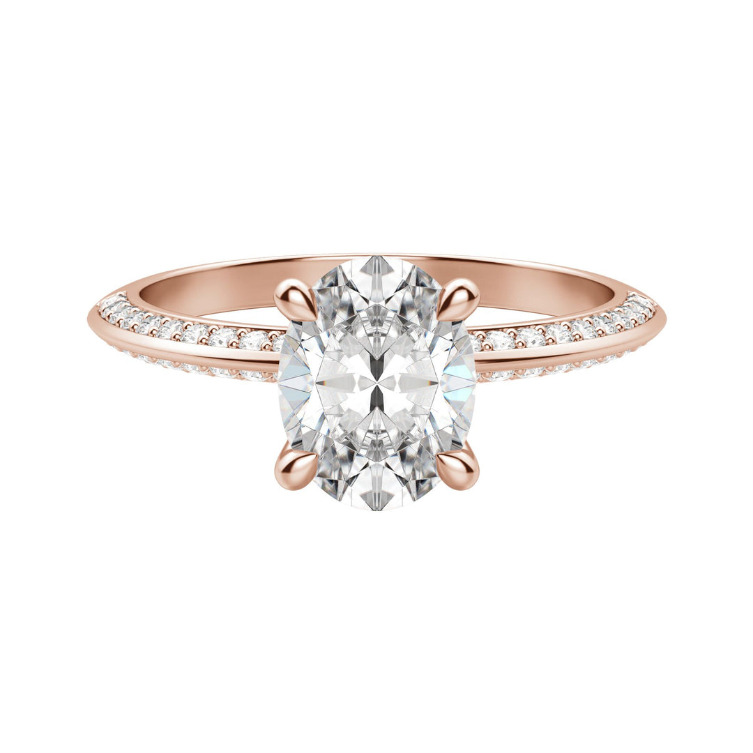 EVIA OVAL CUT MOISSANITE ENGAGEMENT RING