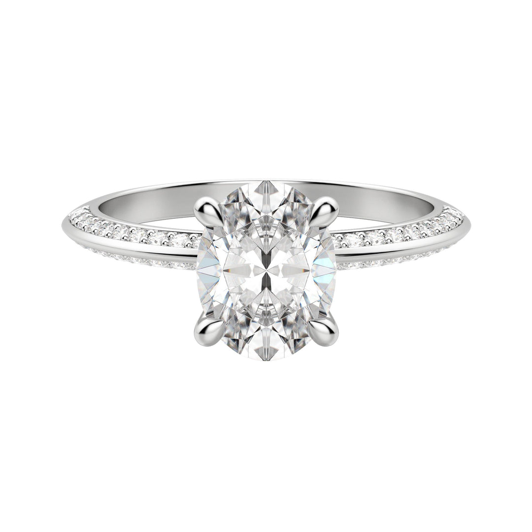 EVIA OVAL CUT MOISSANITE ENGAGEMENT RING