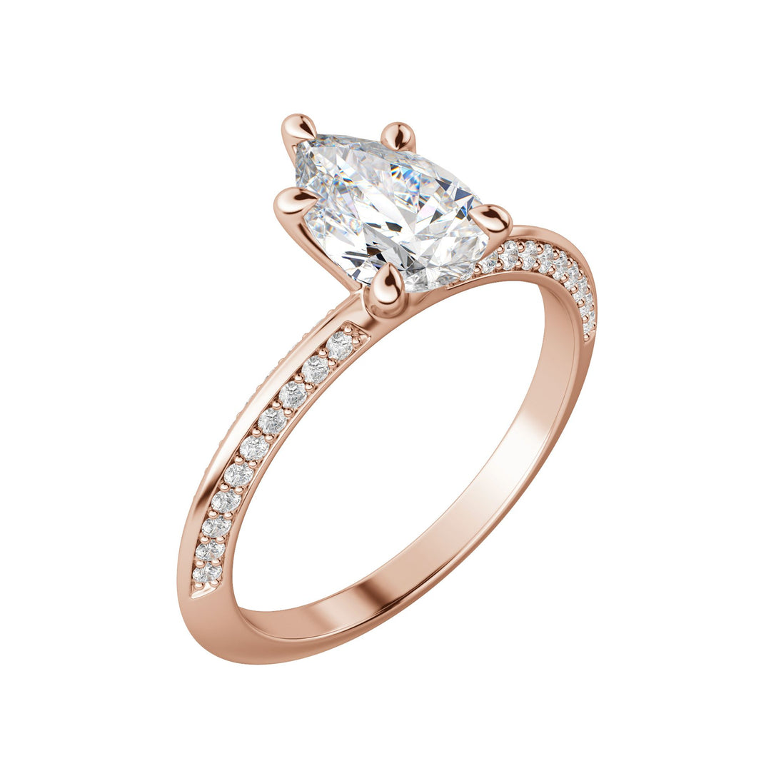 EVIA PEAR CUT MOISSANITE ENGAGEMENT RING