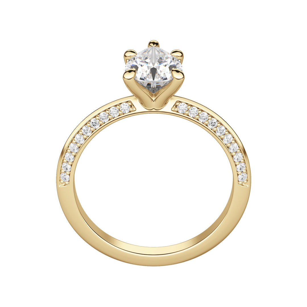 EVIA PEAR CUT MOISSANITE ENGAGEMENT RING