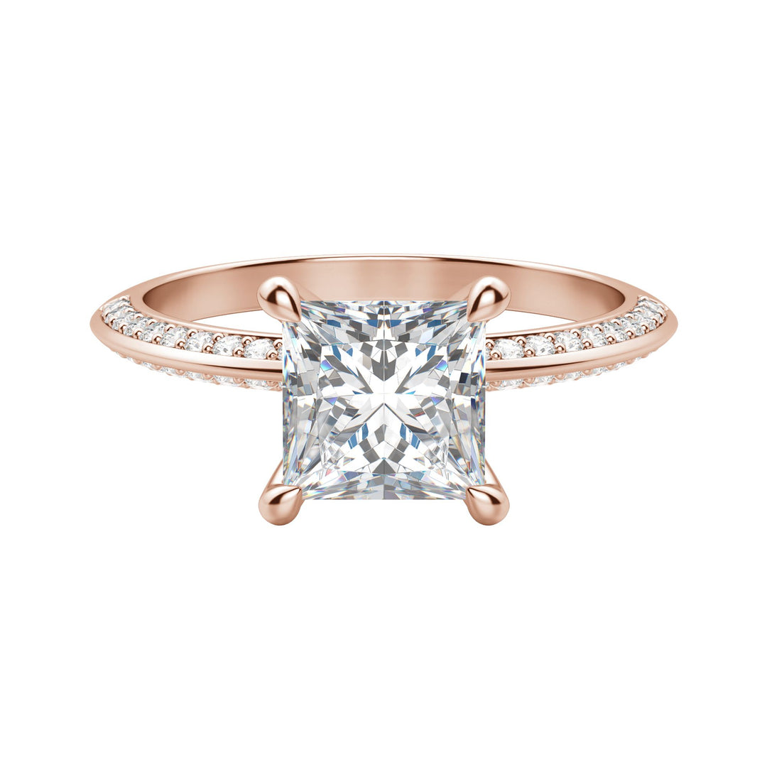 EVIA PRINCESS CUT MOISSANITE ENGAGEMENT RING