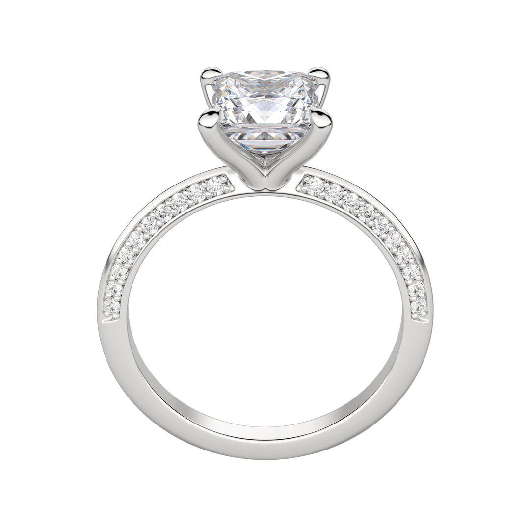 EVIA PRINCESS CUT MOISSANITE ENGAGEMENT RING