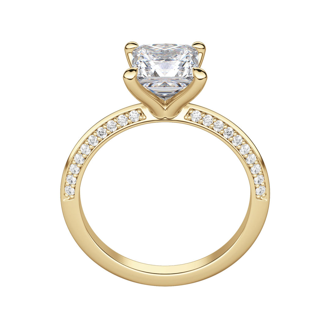 EVIA PRINCESS CUT MOISSANITE ENGAGEMENT RING