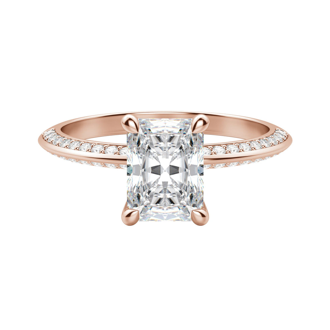 EVIA RADIANT CUT MOISSANITE ENGAGEMENT RING