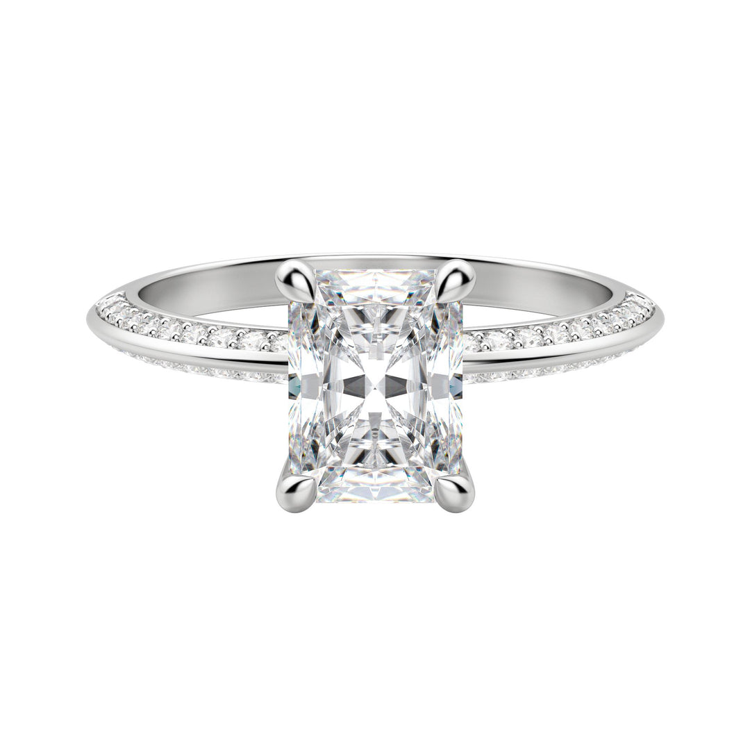 EVIA RADIANT CUT MOISSANITE ENGAGEMENT RING