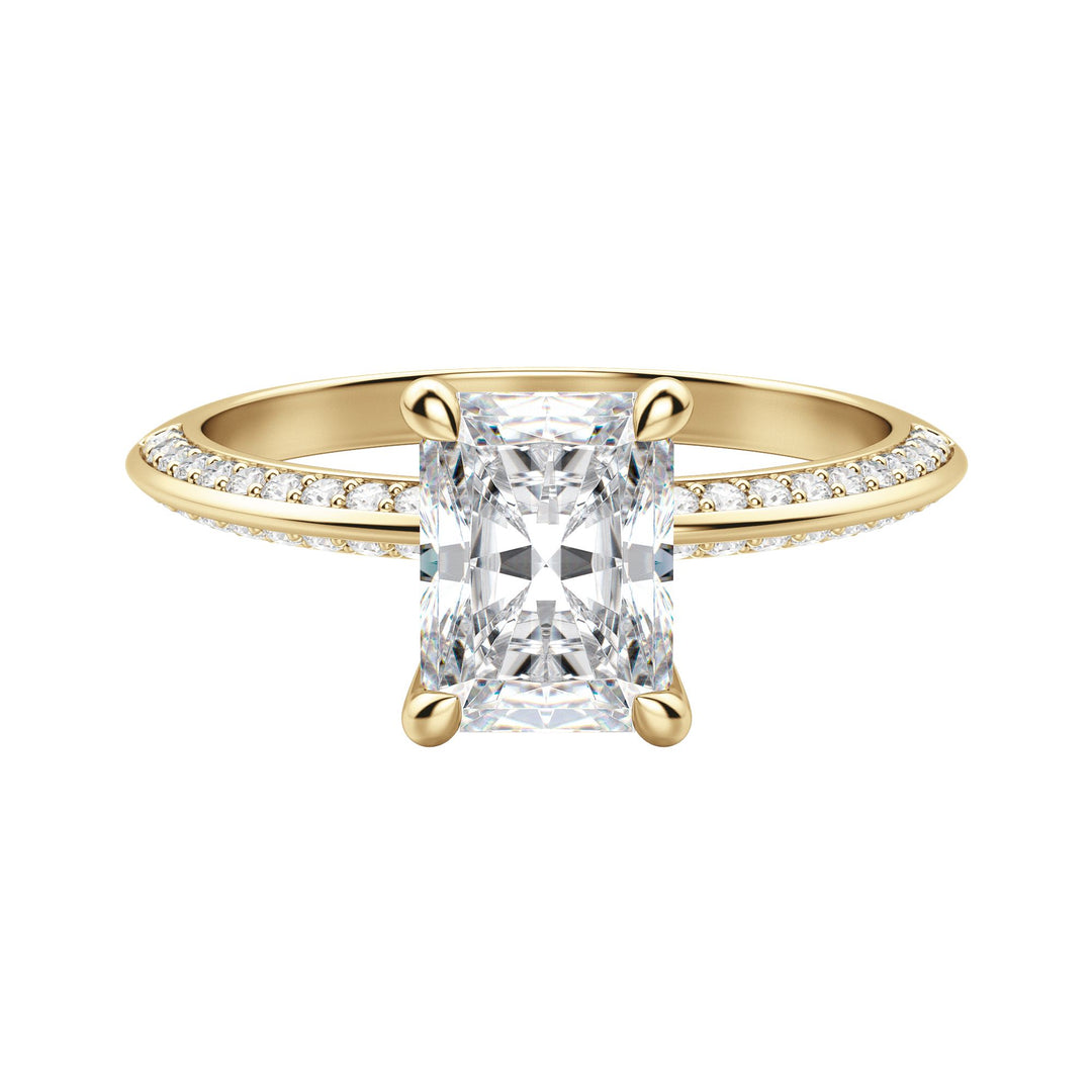 EVIA RADIANT CUT MOISSANITE ENGAGEMENT RING