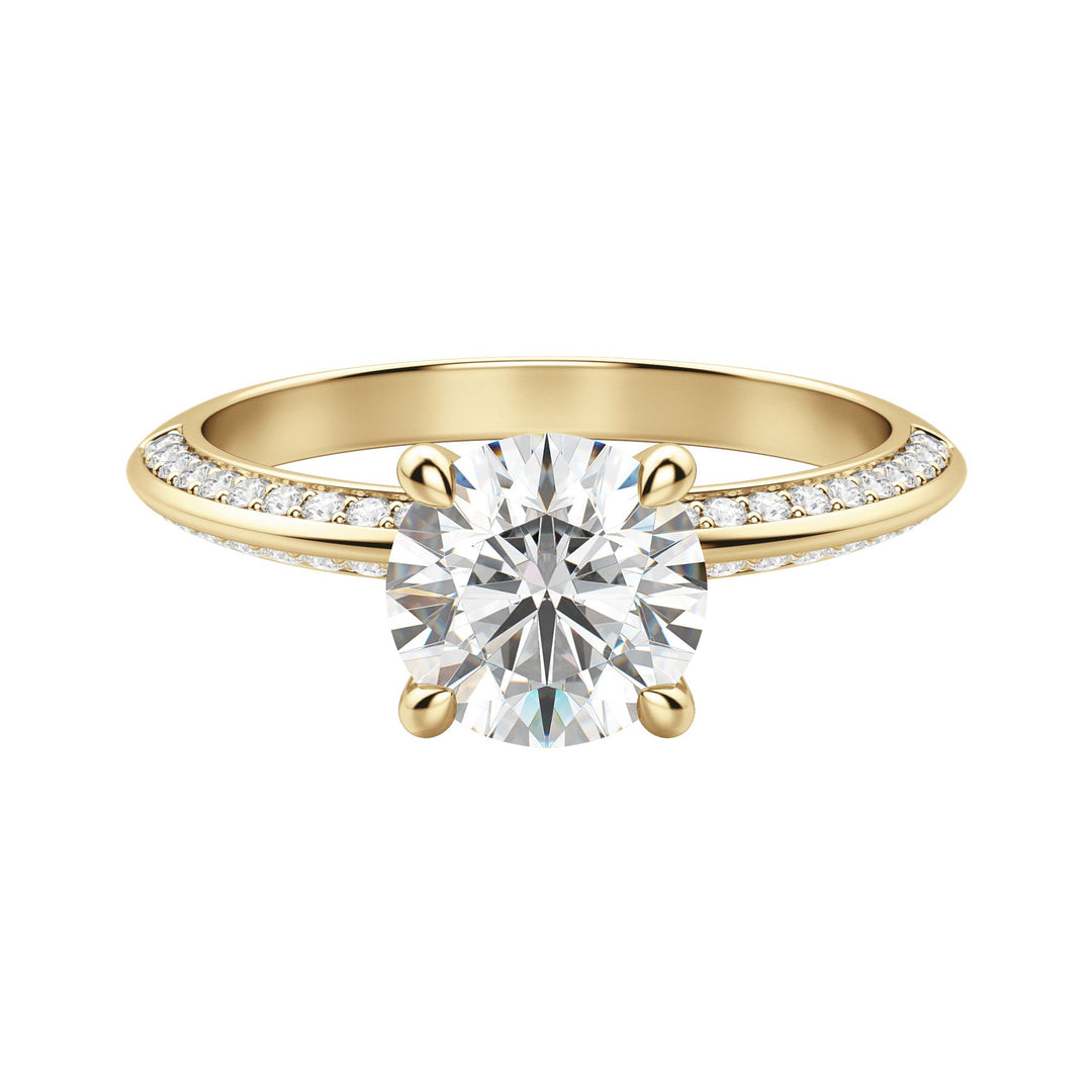 EVIA ROUND CUT MOISSANITE ENGAGEMENT RING