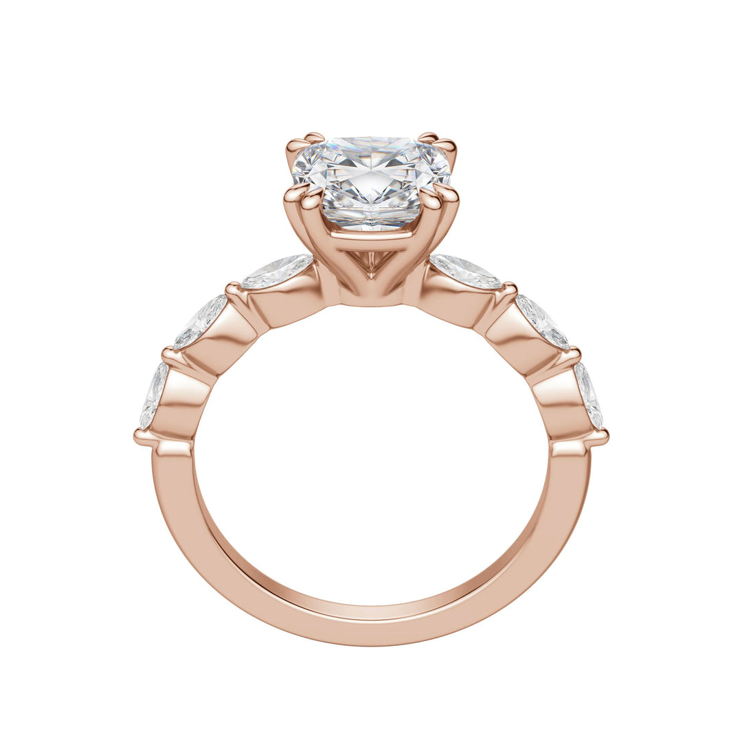 FREY CUSHION CUT MOISSANITE ENGAGEMENT RING