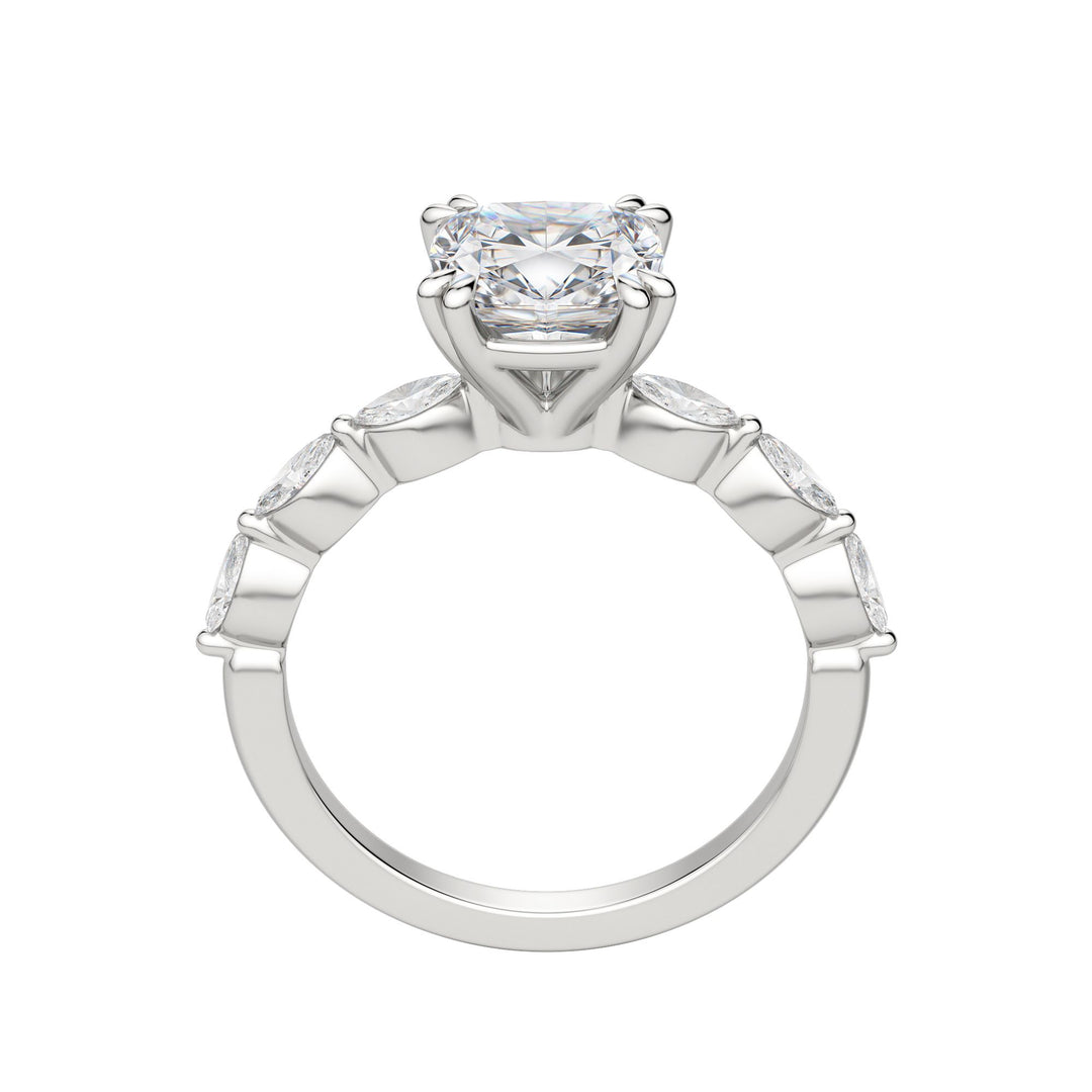 FREY CUSHION CUT MOISSANITE ENGAGEMENT RING