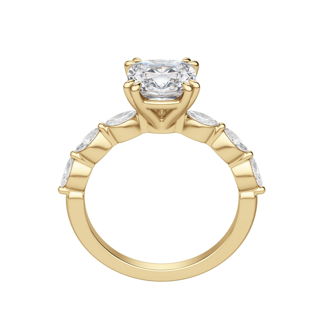 FREY CUSHION CUT MOISSANITE ENGAGEMENT RING