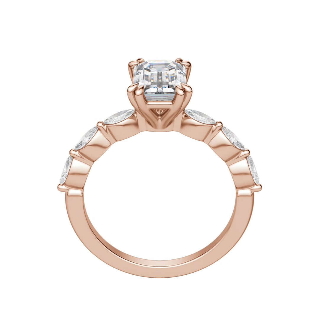 FREY EMERALD CUT MOISSANITE ENGAGEMENT RING