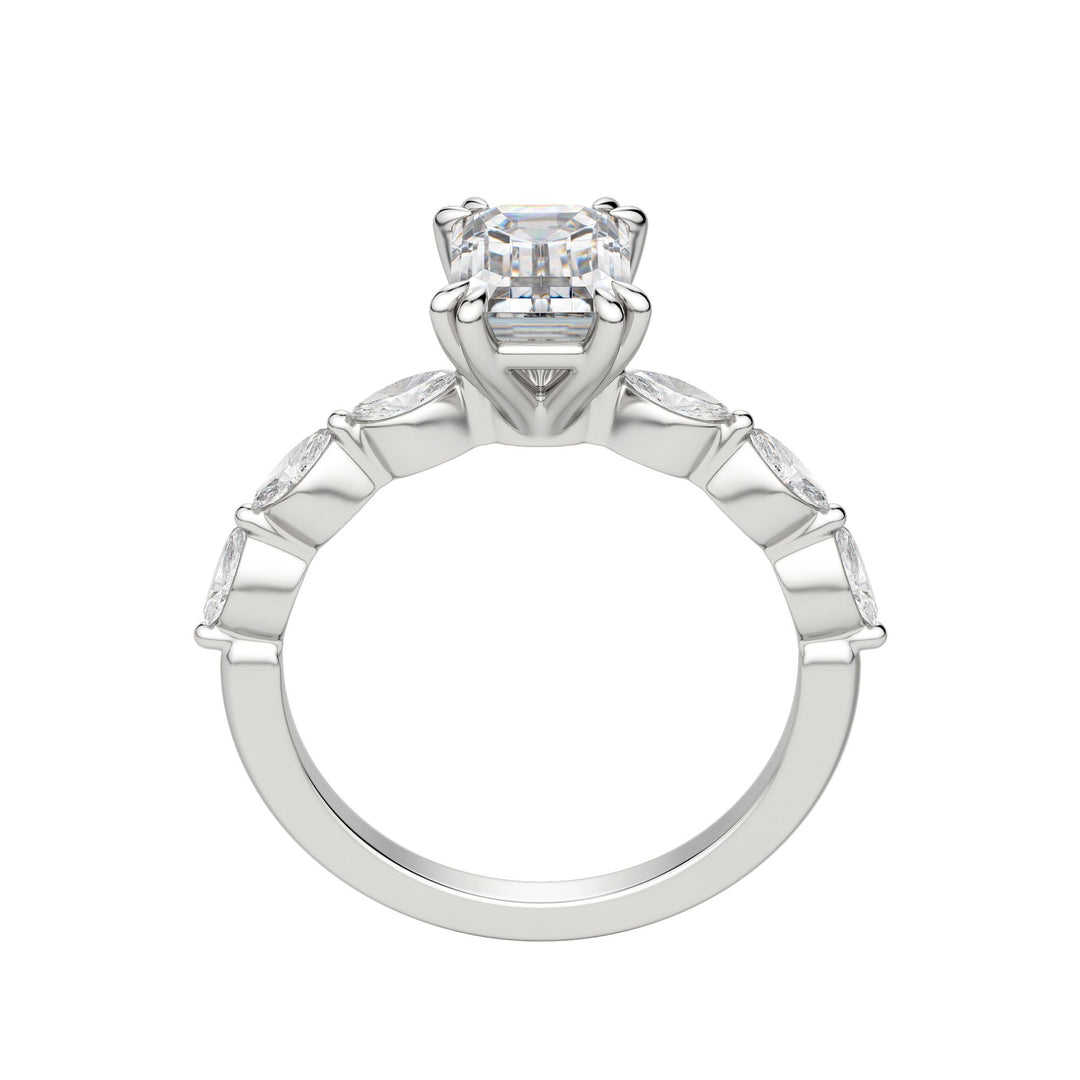 FREY EMERALD CUT MOISSANITE ENGAGEMENT RING