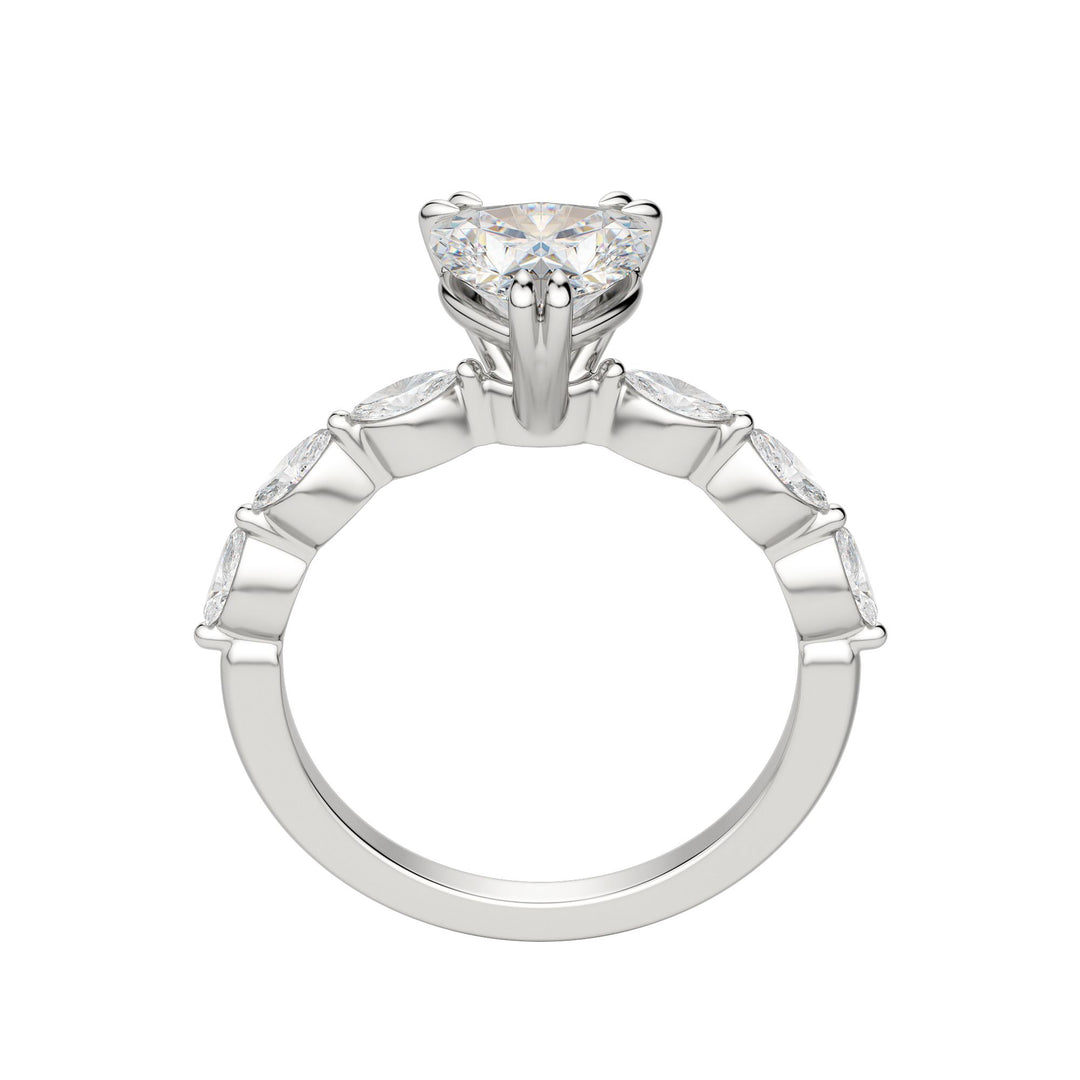 FREY HEART CUT MOISSANITE ENGAGEMENT RING